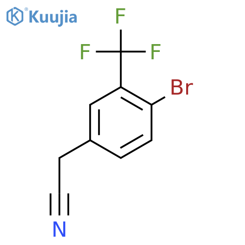 4-Bromo-3-(trifluoromethyl)phenylacetonitrile structure