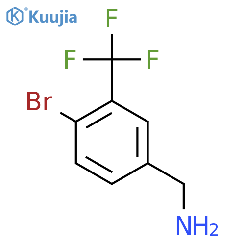 4-Bromo-3-(trifluoromethyl)phenylmethanamine structure