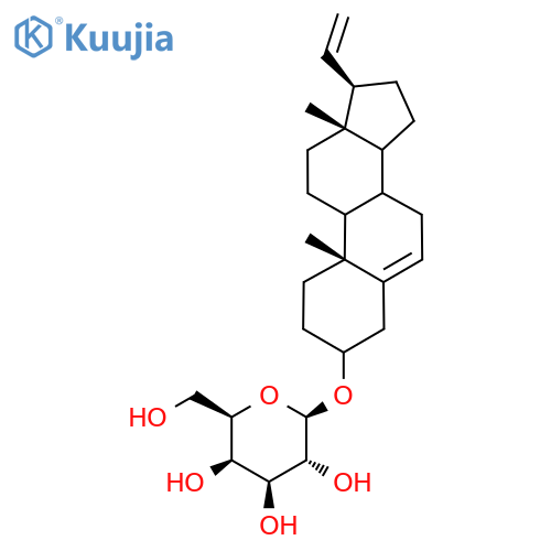 Pregna-5,20-dien-3beta-yl beta-D-galactopyranoside structure