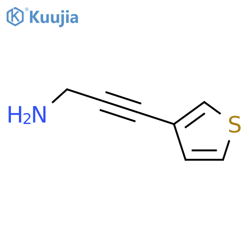 3-(thiophen-3-yl)prop-2-yn-1-amine structure