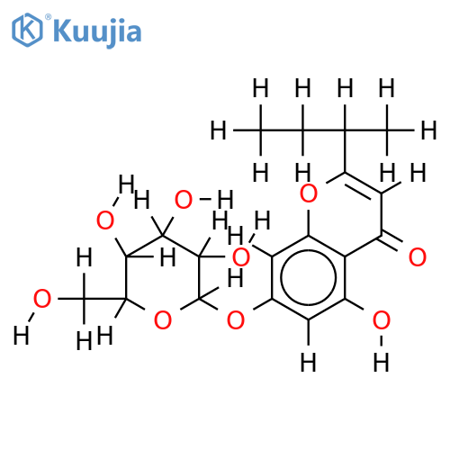 2-(butan-2-y)-5-hydroxy-4-oxo-4H-chromen-7-yl beta-D-glucopyranoside structure