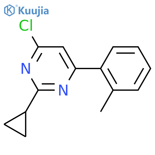 4-Chloro-2-cyclopropyl-6-(o-tolyl)pyrimidine structure