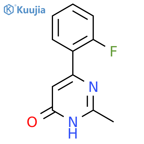 6-(2-Fluorophenyl)-2-methylpyrimidin-4-ol structure