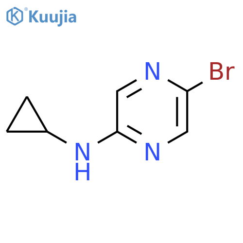 2-Bromo-5-(cyclopropylamino)pyrazine structure
