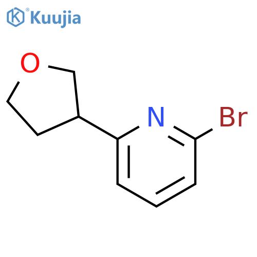 2-Bromo-6-(tetrahydrofuran-3-yl)pyridine structure