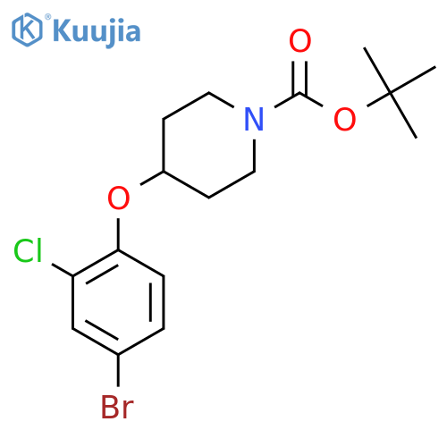 1-N-Boc-4-(4-bromo-2-chlorophenoxy)piperidine structure
