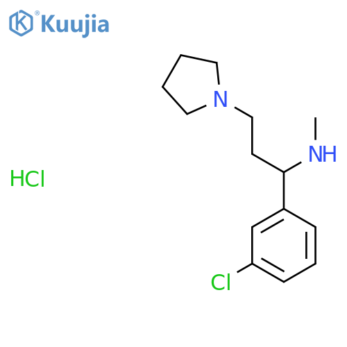 [1-(3-Chlorophenyl)-3-pyrrolidin-1-yl-propyl]-methylamine hydrochloride structure