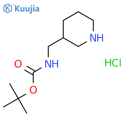 tert-butyl N-(piperidin-3-ylmethyl)carbamate hydrochloride structure