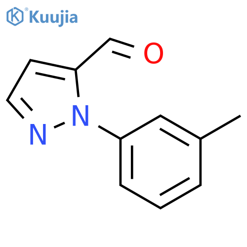 1-(3-methylphenyl)-1H-pyrazole-5-carbaldehyde structure