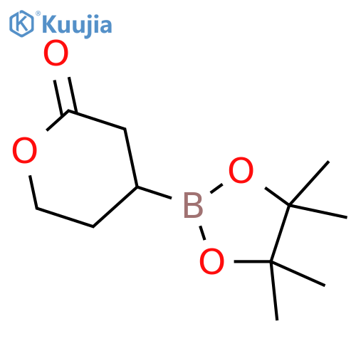 4-(4,4,5,5-tetramethyl-1,3,2-dioxaborolan-2-yl)oxan-2-one structure