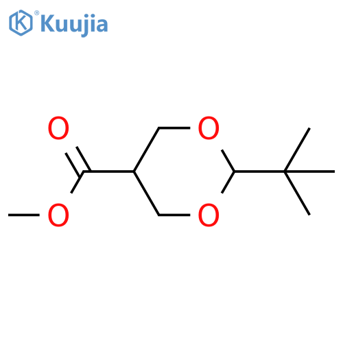 2-tert-Butyl-1,3-dioxane-5-carboxylic Acid Methyl Ester structure