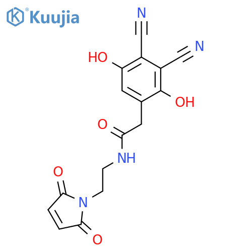 3,4-Dicyano-2,5-dihydroxyphenylacetic Acid (2'-Maleimido)-N-ethylamide structure