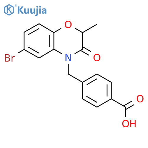 4-((6-Bromo-2,3-dihydro-2-methyl-3-oxobenzob1,4oxazin-4-yl)methyl)benzoic Acid structure