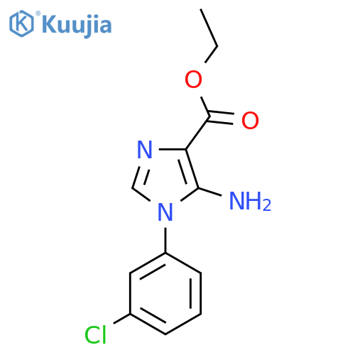 Ethyl 5-Amino-1-(3-chlorophenyl)-1H-imidazole-4-carboxylate structure