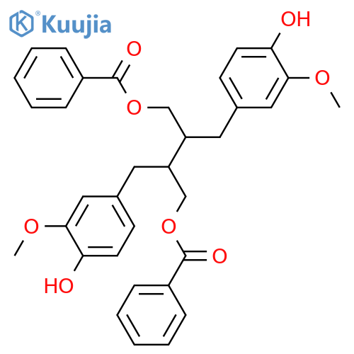 3,3'-Dimethoxy-8,8'-lignan-4,4',9,9'-tetrol; (8R,8'R)-form, 9,9'-Dibenzoyl structure