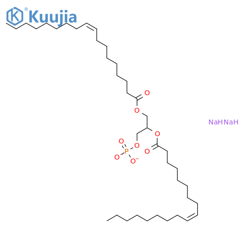 9-Octadecenoic acid(9Z)-, 1-[(phosphonooxy)methyl]-1,2-ethanediyl ester, disodium salt, (R)- (9CI) structure