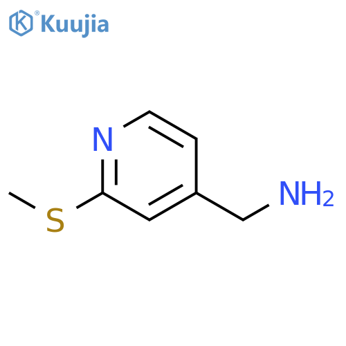 2-(Methylsulfanyl)pyridin-4-ylmethanamine structure