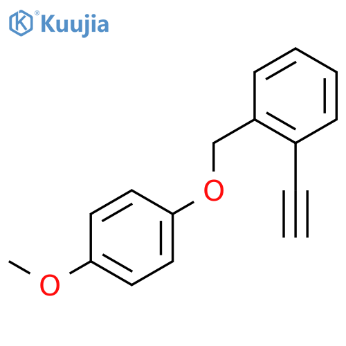 1-Ethynyl-2-((4-methoxyphenoxy)methyl)benzene structure