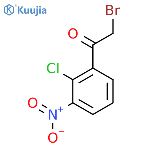 2-Bromo-1-(2-chloro-3-nitrophenyl)ethanone structure