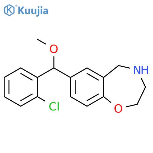 7-[(2-chlorophenyl)methoxymethyl]-2,3,4,5-tetrahydro-1,4-benzoxazepine structure