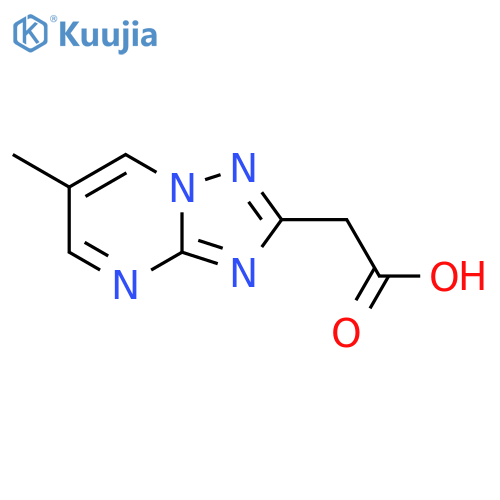 2-{6-methyl-1,2,4triazolo1,5-apyrimidin-2-yl}acetic acid structure