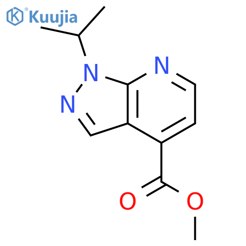 methyl 1-isopropyl-1H-pyrazolo[3,4-b]pyridine-4-carboxylate structure