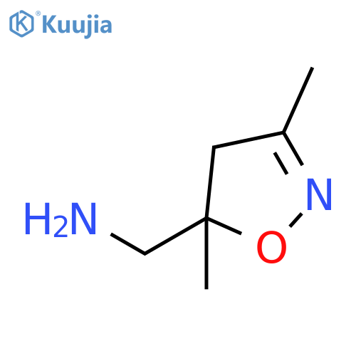 (3,5-Dimethyl-4,5-dihydroisoxazol-5-yl)methanamine structure