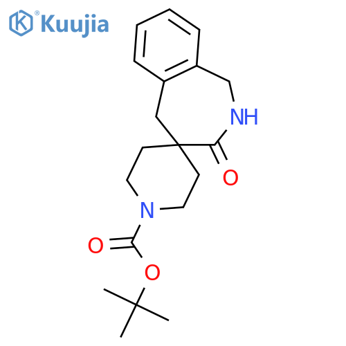 tert-butyl 3-oxo-1,2,3,5-tetrahydrospiro[2-benzazepine-4,4'-piperidine]-1'-carboxylate structure