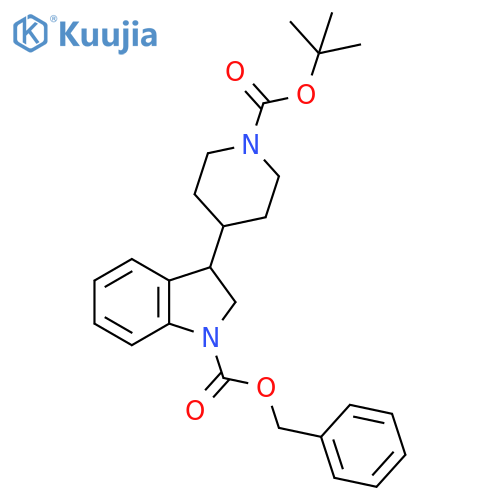 Benzyl 3-(1-(Tert-Butoxycarbonyl)Piperidin-4-Yl)Indoline-1-Carboxylate structure