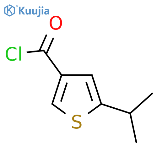 5-Isopropylthiophene-3-carbonyl chloride structure