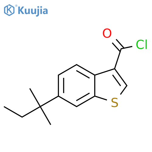 6-(1,1-Dimethylpropyl)-1-benzothiophene-3-carbonyl chloride structure