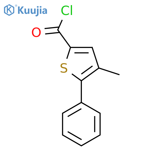 4-Methyl-5-phenylthiophene-2-carbonyl chloride structure