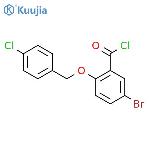 5-Bromo-2-(4-chlorobenzyl)oxybenzoyl Chloride structure