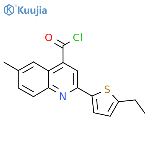 2-(5-Ethyl-2-thienyl)-6-methylquinoline-4-carbonyl chloride structure
