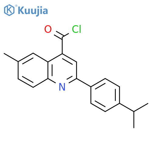 2-(4-Isopropylphenyl)-6-methylquinoline-4-carbonyl chloride structure