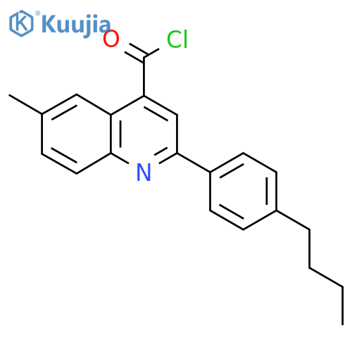 2-(4-Butylphenyl)-6-methylquinoline-4-carbonyl chloride structure