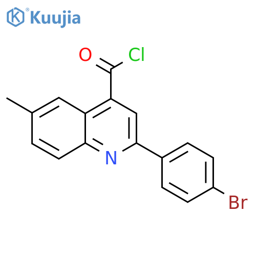 2-(4-Bromophenyl)-6-methylquinoline-4-carbonyl chloride structure