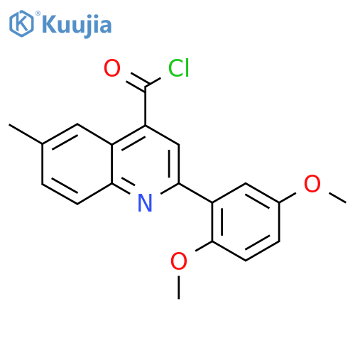2-(2,5-Dimethoxyphenyl)-6-methylquinoline-4-carbonyl chloride structure