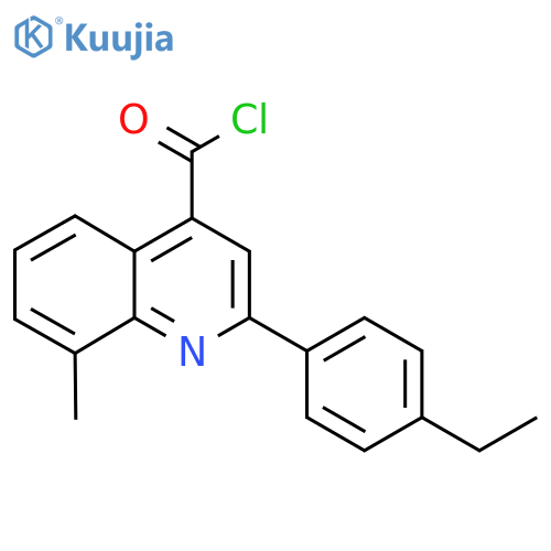 2-(4-Ethylphenyl)-8-methylquinoline-4-carbonyl chloride structure