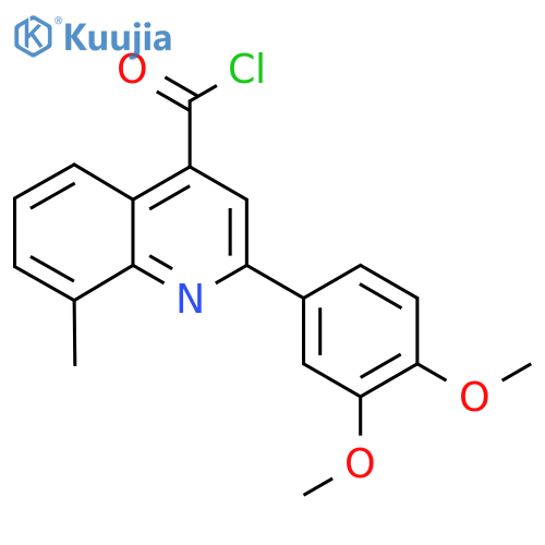 2-(3,4-Dimethoxyphenyl)-8-methylquinoline-4-carbonyl chloride structure
