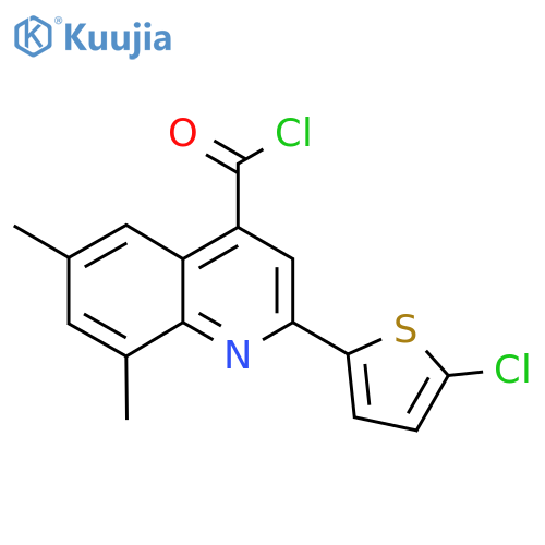 2-(5-Chloro-2-thienyl)-6,8-dimethylquinoline-4-carbonyl chloride structure