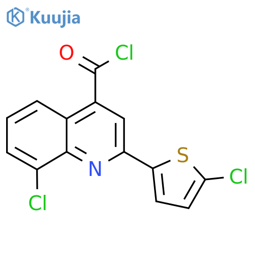 8-Chloro-2-(5-chloro-2-thienyl)quinoline-4-carbonyl chloride structure