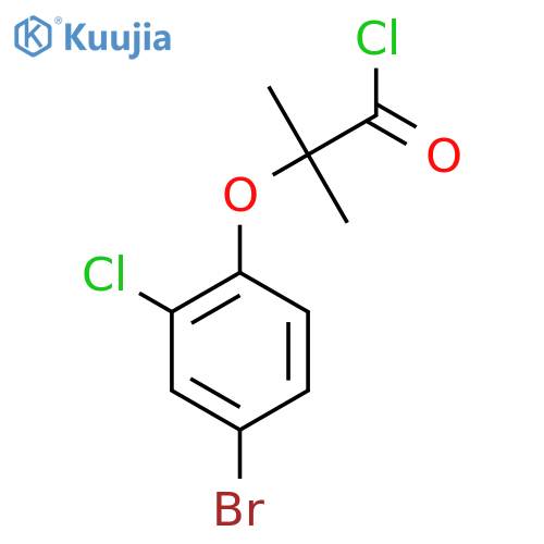 2-(4-Bromo-2-chlorophenoxy)-2-methylpropanoyl chloride structure