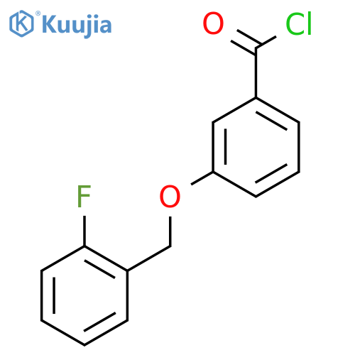 3-(2-Fluorobenzyl)oxybenzoyl Chloride structure
