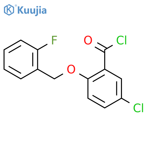 5-Chloro-2-(2-fluorobenzyl)oxybenzoyl Chloride structure