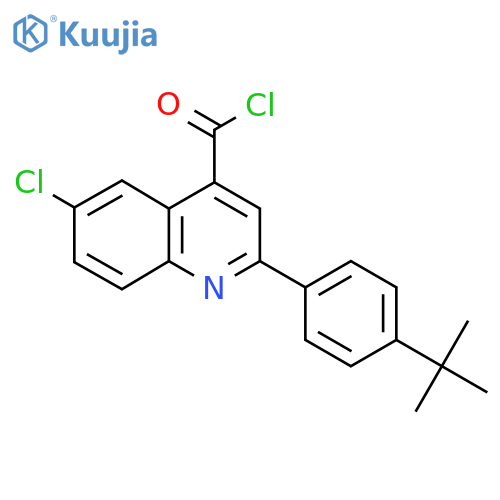 2-(4-Tert-butylphenyl)-6-chloroquinoline-4-carbonyl chloride structure