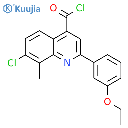 7-Chloro-2-(3-ethoxyphenyl)-8-methylquinoline-4-carbonyl chloride structure