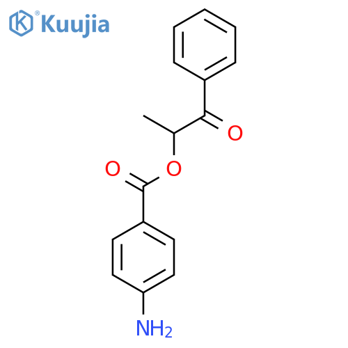 1-Methyl-2-oxo-2-phenylethyl 4-aminobenzoate structure