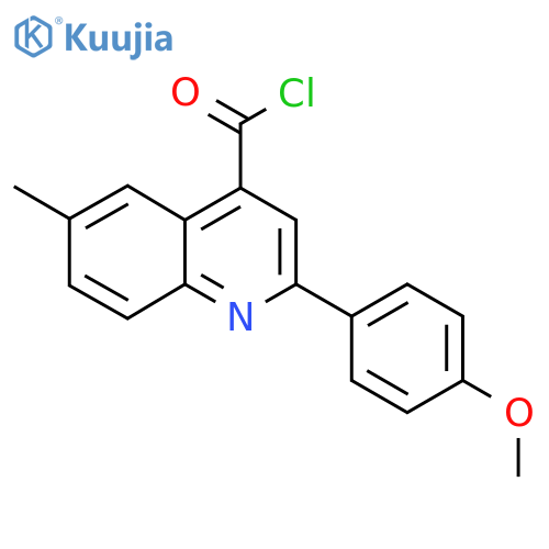 2-(4-Methoxyphenyl)-6-methylquinoline-4-carbonyl chloride structure