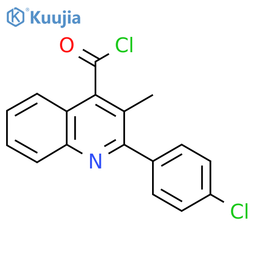 2-(4-Chlorophenyl)-3-methylquinoline-4-carbonyl chloride structure
